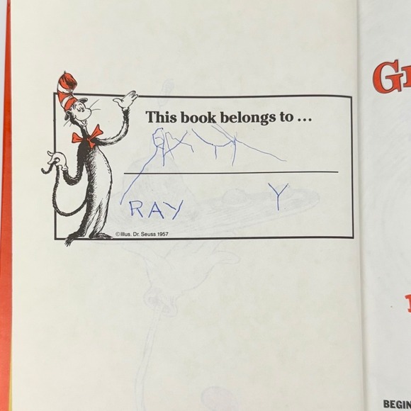 Green Eggs and Ham Dr Seuss 1960 Beginner Books Vintage Hardcover Kids Story - Picture 7 of 10